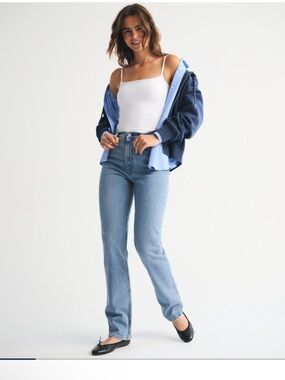 Ultra High Rise 90s Straight Jean (long)